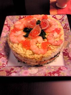 お寿司ケーキ♪で華やかに-レシピのメイン写真