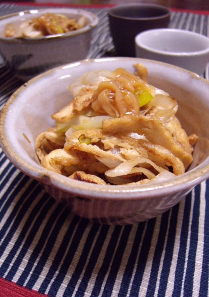 京揚げ・長ねぎのオイスターナンプラー炒め-レシピのメイン写真