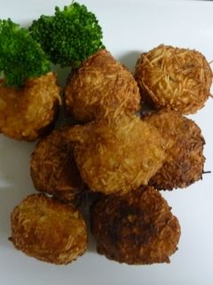 そうめん衣でえび団子 甘酢ソースで-レシピのメイン写真