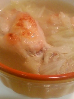 材料は2つ♪白菜と鶏肉スープ-レシピのメイン写真