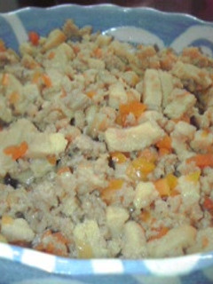 給食で隠れ人気❤高野豆腐と鳥のそぼろご飯-レシピのメイン写真