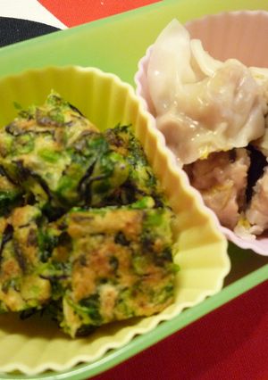 １歳児のお弁当　野菜たっぷりお好み焼き-レシピのメイン写真