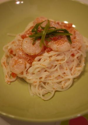 ちらし寿司の余り物で☆冷製ひやむぎ☆-レシピのメイン写真
