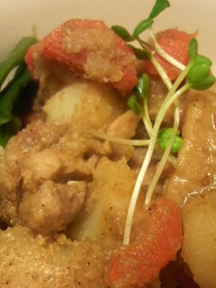 ☆じゃが芋と鶏肉の胡麻味噌煮☆-レシピのメイン写真