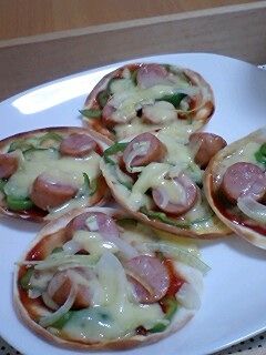 餃子の皮ピザ-レシピのメイン写真