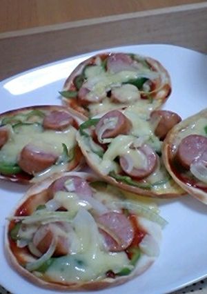 餃子の皮ピザ-レシピのメイン写真