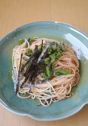 菜の花とたらこのパスタ-レシピのメイン写真