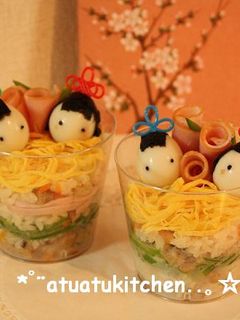 ひなまつりに❤カップちらし寿司-レシピのメイン写真