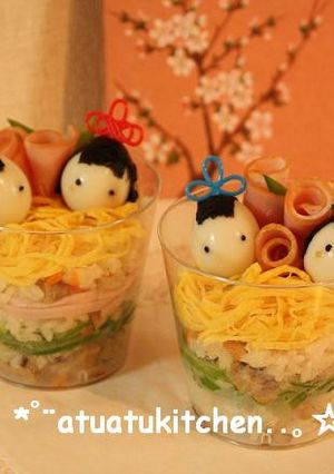 ひなまつりに❤カップちらし寿司-レシピのメイン写真