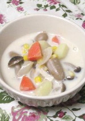 子どももパクパク☆豆乳スープ-レシピのメイン写真