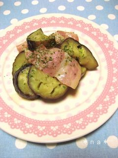 レンジで♡ナスとベーコンのバタポン和え-レシピのメイン写真
