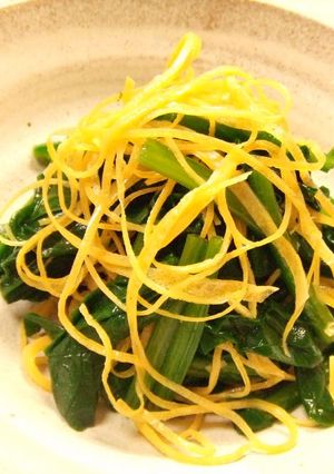 余った錦糸卵救済！ほうれん草の菜の花あえ-レシピのメイン写真