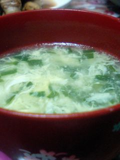 ニラたっぷりのたまごスープ-レシピのメイン写真