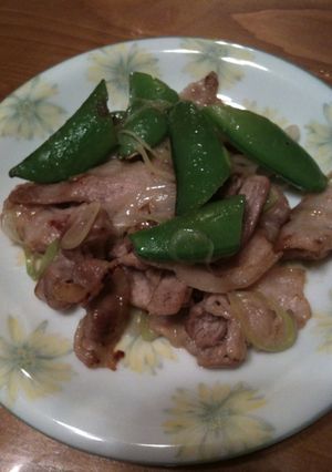 超簡単！スナップえんどうと豚肉の炒め物-レシピのメイン写真