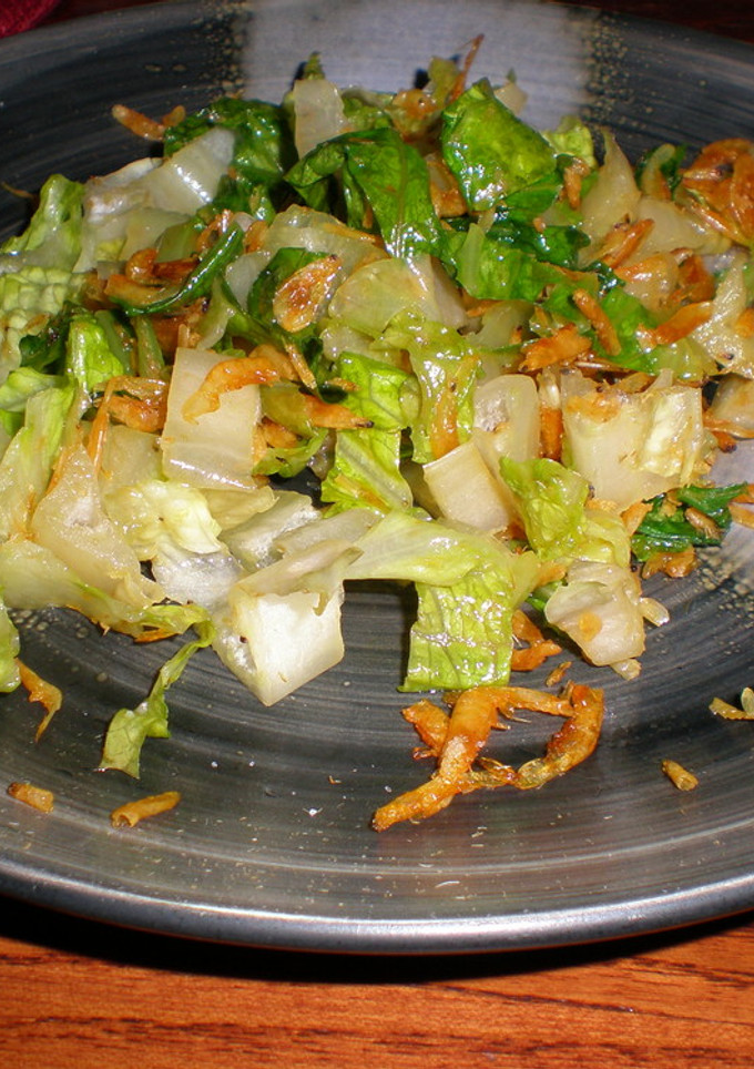 レタスと干しえびの炒め物-レシピのメイン写真