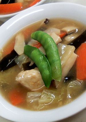 粉末ダシ！ちょい干きのこ♪とろみある煮物-レシピのメイン写真