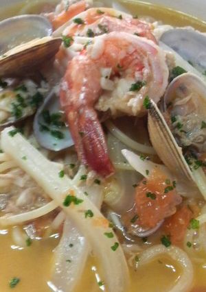 トマトを入れた白菜コンソメスープパスタ♪-レシピのメイン写真