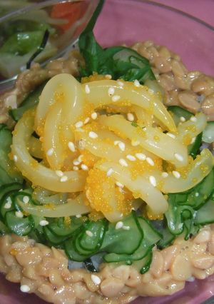 黄金いかと納豆の小丼-レシピのメイン写真