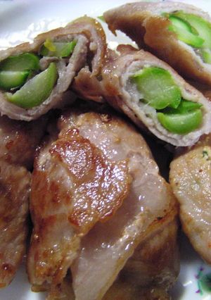 豚肉ロール2種アスパラチーズとネギ明太子-レシピのメイン写真