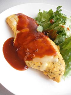 バジル&チーズオムレツ-レシピのメイン写真