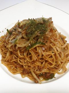 牛ひき肉で「ソース焼きそば」♪-レシピのメイン写真