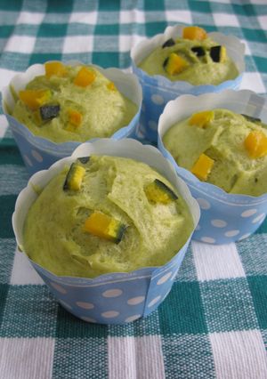ホットケーキMIXカボチャ抹茶マフィン-レシピのメイン写真