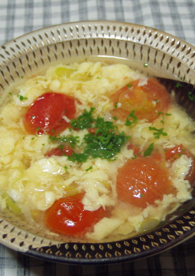 さっぱりトマトの中華スープ-レシピのメイン写真