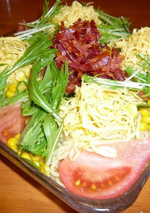 カリカリベーコンのラーメンサラダ-レシピのメイン写真