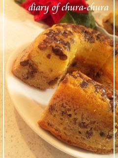 ホットケーキミックス 小豆2色ケーキ♪-レシピのメイン写真
