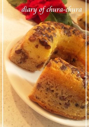 ホットケーキミックス　小豆２色ケーキ♪-レシピのメイン写真