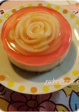 大切な人に♡お花のチーズケーキ-レシピのメイン写真
