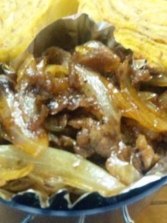 お弁当に♬すき焼きのタレで豚肉玉ねぎ炒め-レシピのメイン写真