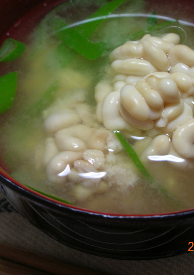 たらの白子（たち）のお味噌汁～下処理方法-レシピのメイン写真