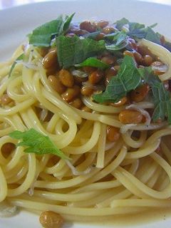 めんつゆで♪納豆パスタ-レシピのメイン写真