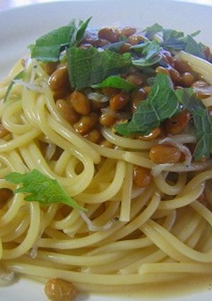 めんつゆで♪納豆パスタ-レシピのメイン写真