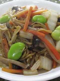 そら豆の上海風焼きそば-レシピのメイン写真
