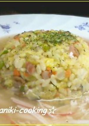 ブランチに♪彩り鮮やか格安☆スープ炒飯-レシピのメイン写真