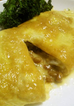 ☺とろけるチーズの納豆オムレツ☺-レシピのメイン写真