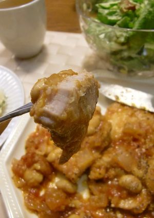 簡単煮込み＜塩豚と大豆のトマト煮＞♪-レシピのメイン写真