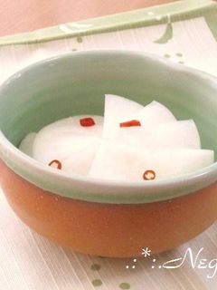 ∮ ほんだしで✰彡大根の浅漬け風 ∮-レシピのメイン写真