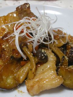 なすと豚バラ肉の甘酢炒め-レシピのメイン写真