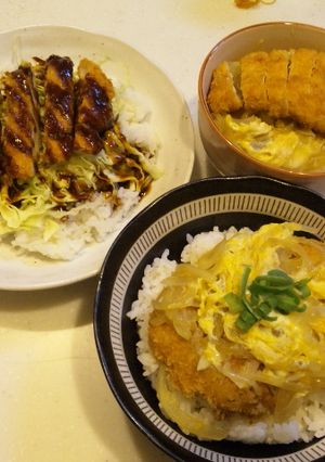 鶏胸肉でチキンカツ!カツ丼3品♪-レシピのメイン写真