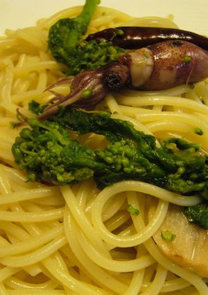 ♬菜の花とホタルイカの和風パスタ♬-レシピのメイン写真