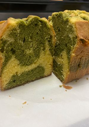 桑の葉マーブルパウンドケーキ-レシピのメイン写真