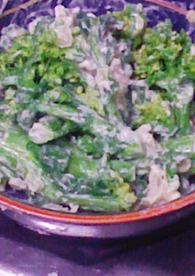 菜花とわさび漬けの和え物-レシピのメイン写真