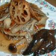 エビバーグのきのこソースかけ
