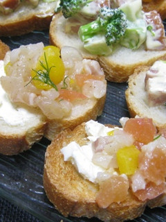 鯛マリネのブルスケッタ-レシピのメイン写真