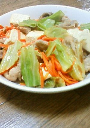 豆腐サン゚+☆野菜炒め☆゚+。-レシピのメイン写真