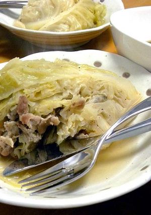 キャベツと豚肉の土鍋煮-レシピのメイン写真