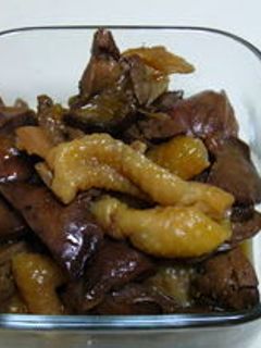 『鶏皮とモツ煮込み』-レシピのメイン写真
